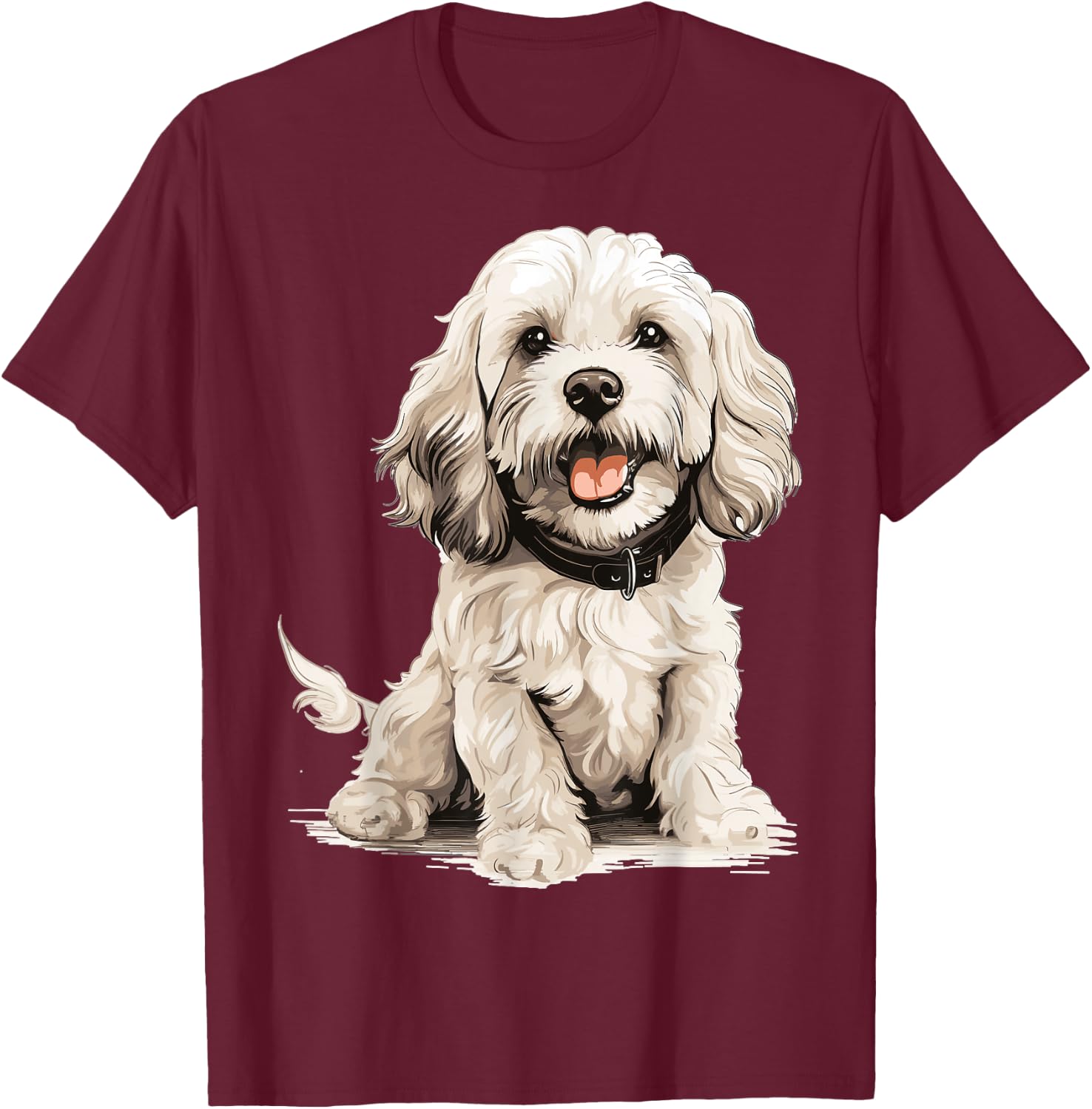 Cockapoo Dog Breed Pet Cute Graphic T-Shirt - T-Shirt | Maroon