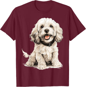 Cockapoo Dog Breed Pet Cute Graphic T-Shirt - T-Shirt | Maroon