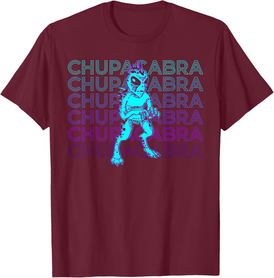 El Chupacabra Cryptid Cryptozoology T-Shirt - T-Shirt | Maroon
