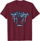 Nikola Tesla, Mad Scientist | Science Engineering T-Shirt - T-Shirt | Maroon