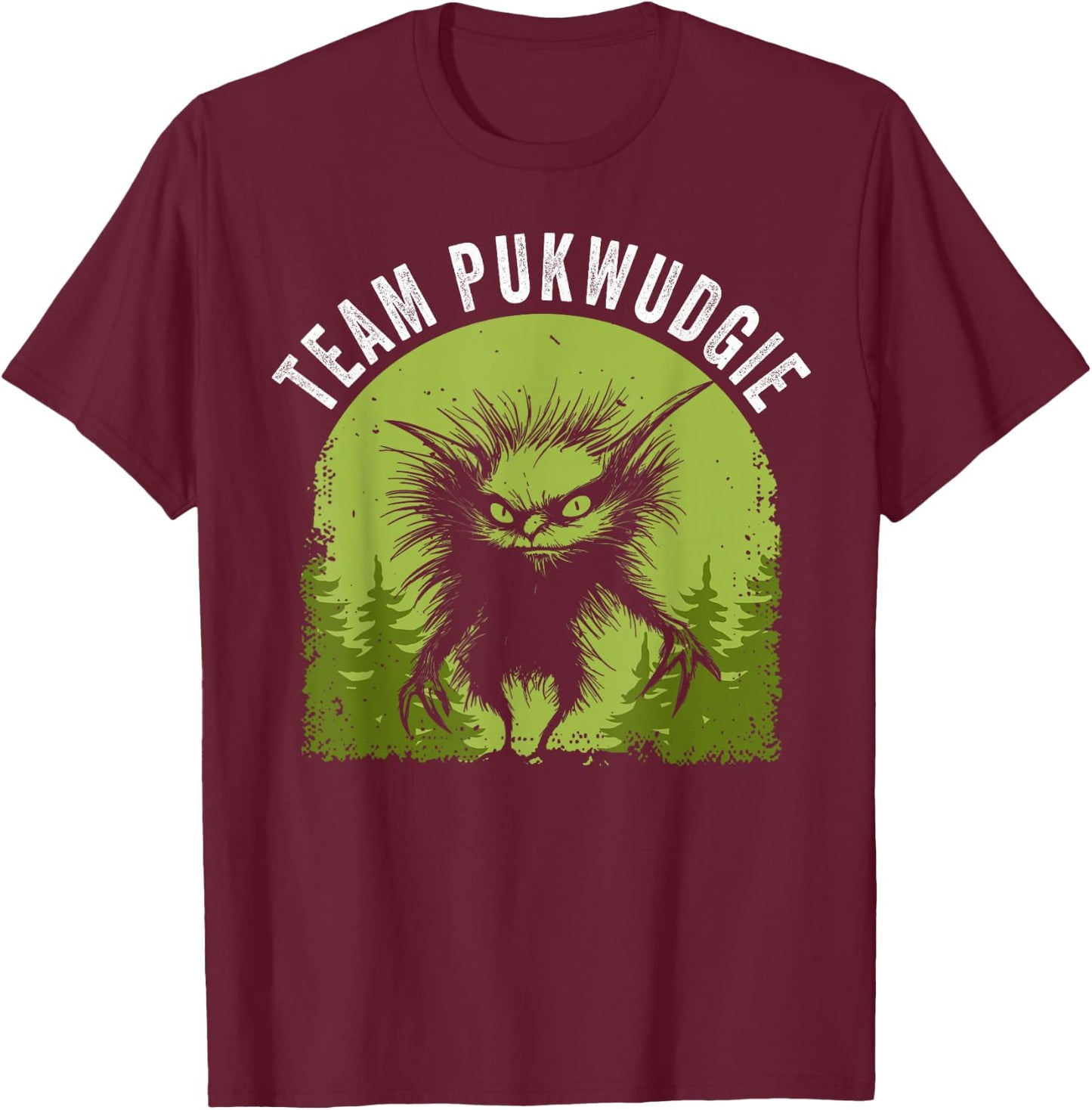 Pukwudgie Cryptid Folklore Myths Cryptozoologist T-Shirt - T-Shirt | Maroon