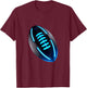 Neon Football T-Shirt - T-Shirt | Maroon