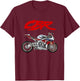 CBR,Motorcycle,Motorbike,Road Racing,Biker,Sportsbike,CBR T-Shirt - T-Shirt | Maroon