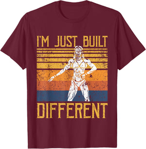 I'm Just Built Different - Fitness Bodybuilding Gym Women T-Shirt - T-Shirt | Maroon