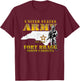 Fort Bragg North Carolina Nc Army Base Army Basic Training T-Shirt - T-Shirt | Maroon