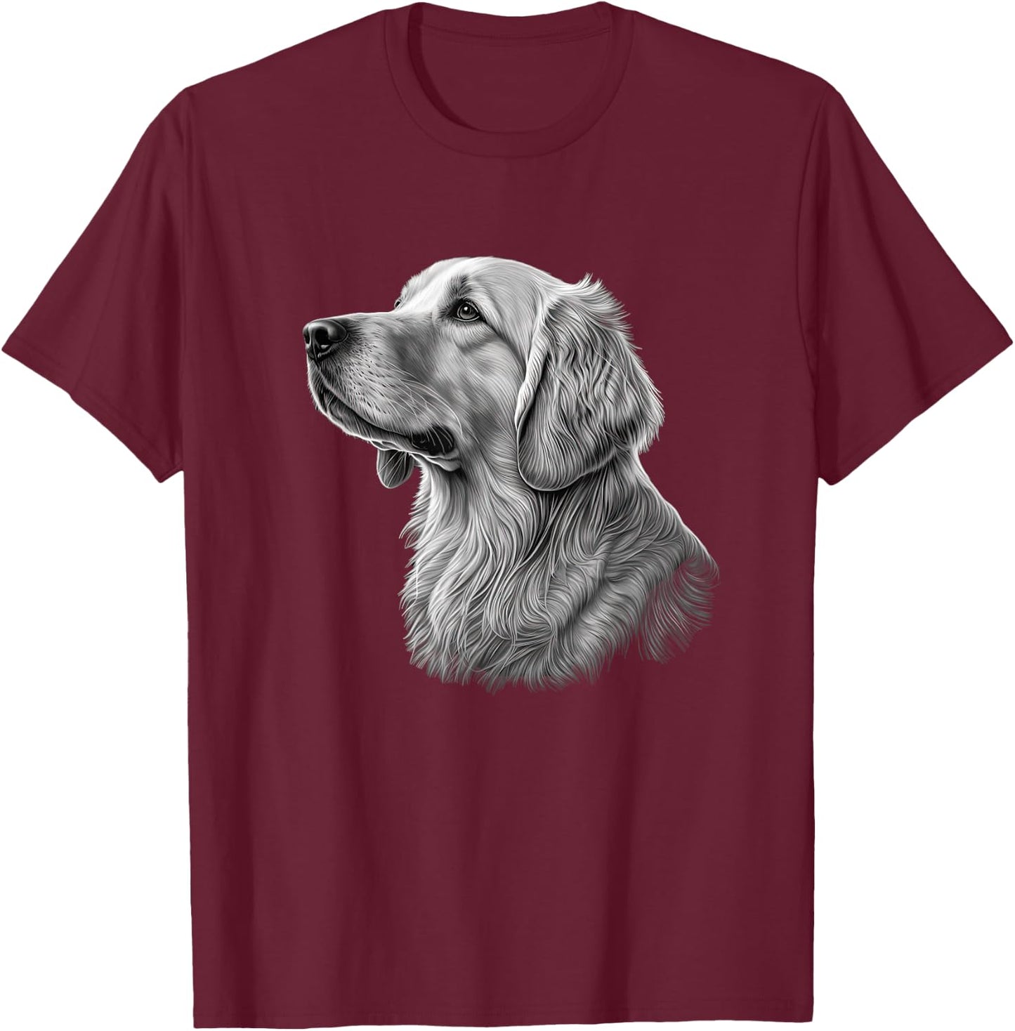 Funny Golden Retriever T-Shirt - T-Shirt | Maroon