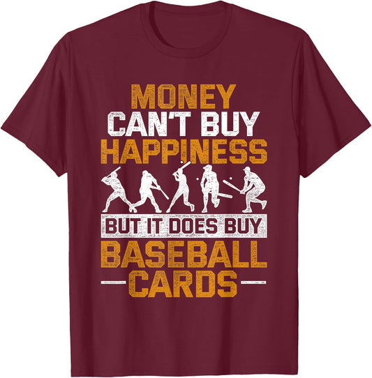 Baseball Card Collector T-Shirt - T-Shirt | Maroon