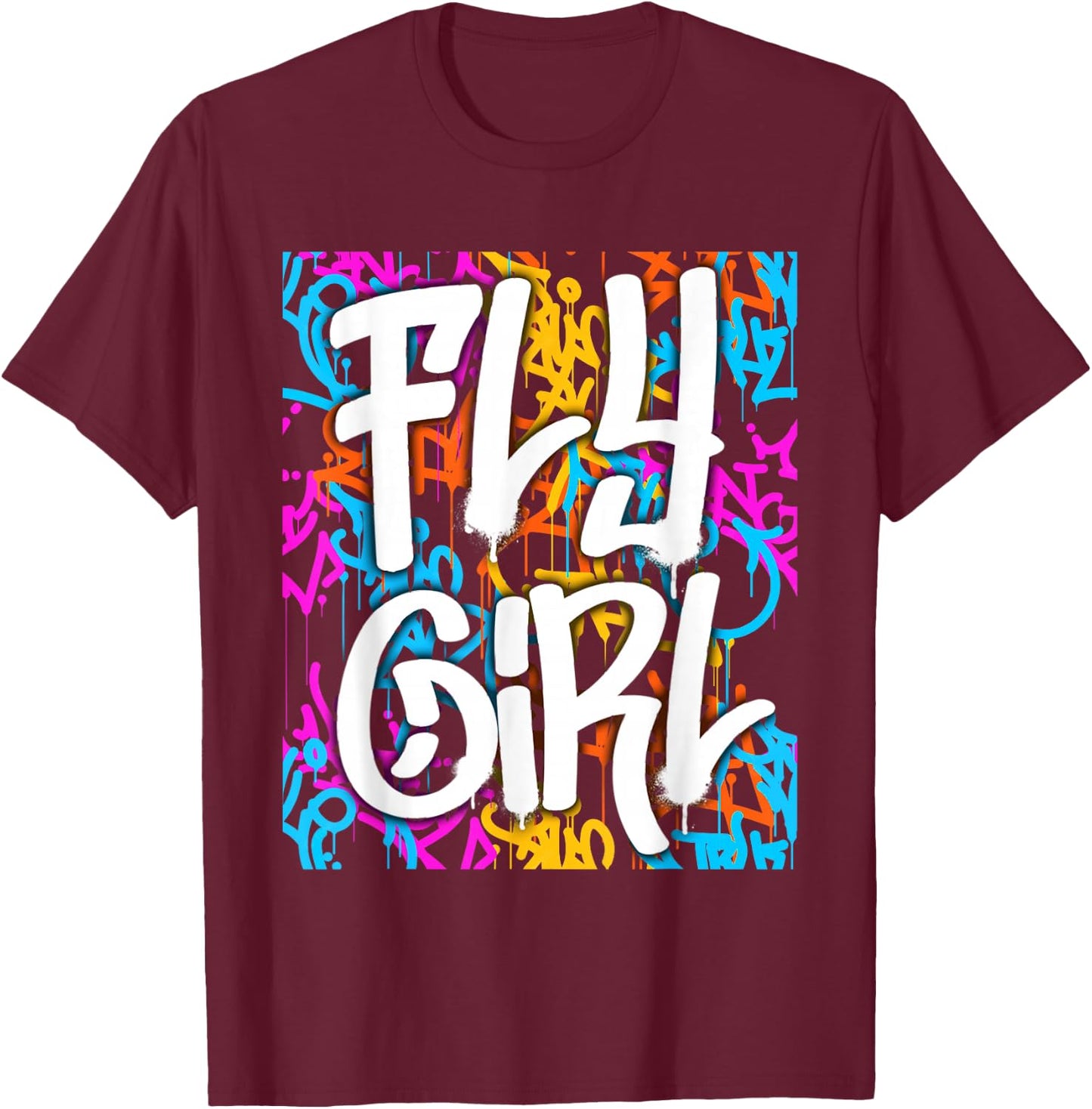 Fly Girl Women Girls T-Shirt - T-Shirt | Maroon