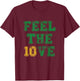 Feel The Love American Football Jordan Quarterback Retro T-Shirt - T-Shirt | Maroon