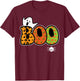 Boo Ghost Spider Retro Groovy Halloween Men Women Kids T-Shirt - T-Shirt | Maroon
