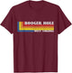 Funny West Virginia Gift Retro Weird Souvenir WV Booger Hole T-Shirt - T-Shirt | Maroon
