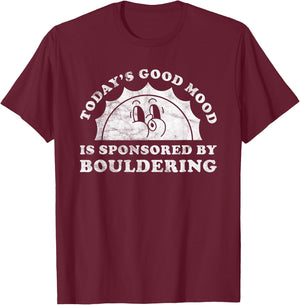 Funny Cute Retro Vintage Bouldering Rock Climbing T-Shirt - T-Shirt | Maroon
