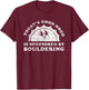 Funny Cute Retro Vintage Bouldering Rock Climbing T-Shirt - T-Shirt | Maroon