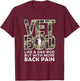 Camo Vet Bod Like Dad Bod Funny Father’s Day Veteran Day T-Shirt - T-Shirt | Maroon
