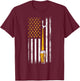 Vintage American Flag Craft Beer Tap Men T-Shirt - T-Shirt | Maroon