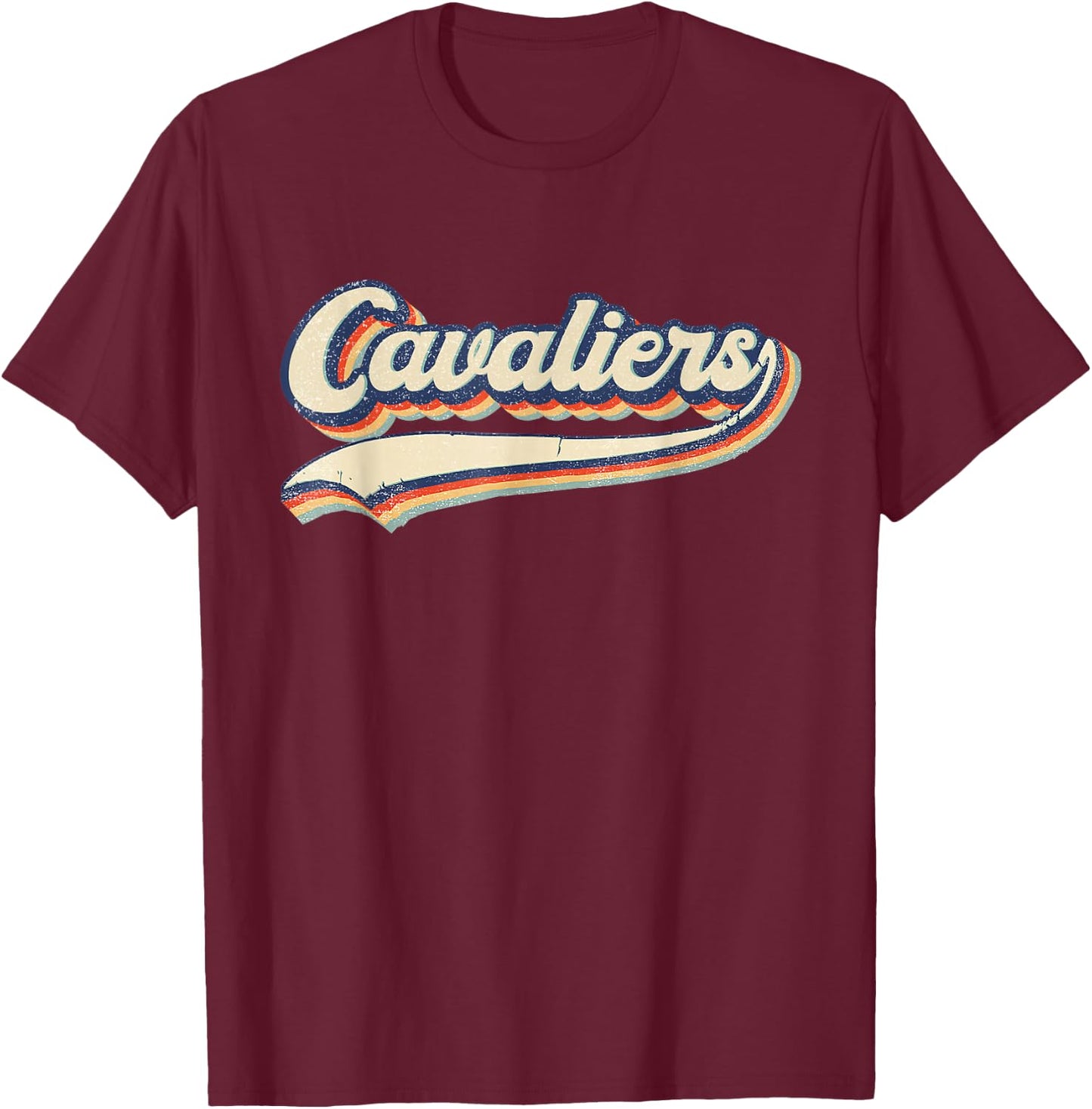 Cavaliers Name Vintage Retro Gift Men Women Boy Girl T-Shirt - T-Shirt | Maroon