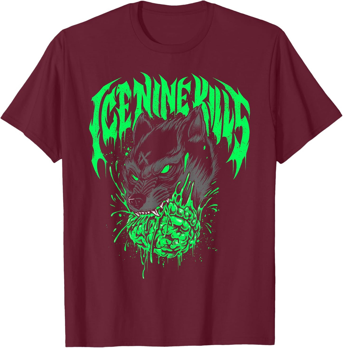 Ice Nine Kills – Panther T-Shirt - T-Shirt | Maroon