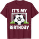 12 Years Old Soccer 12th Birthday Player Kids B-day Party T-Shirt - T-Shirt | Maroon