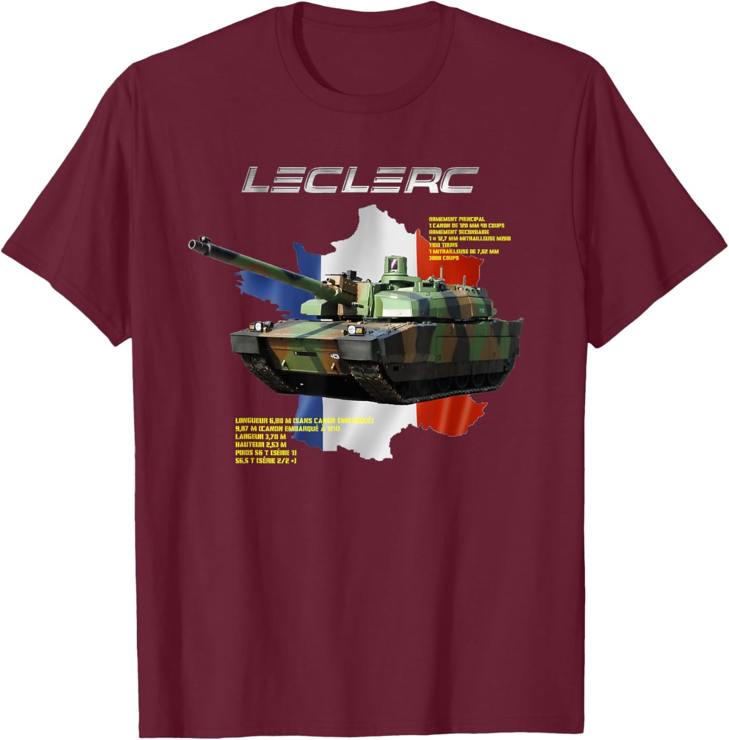 Leclerc, our chariot T-Shirt - T-Shirt | Maroon