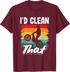 Moto Trials I'd Clean That Off-Road Motorcycle T-Shirt - T-Shirt | Maroon