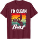 Moto Trials I'd Clean That Off-Road Motorcycle T-Shirt - T-Shirt | Maroon