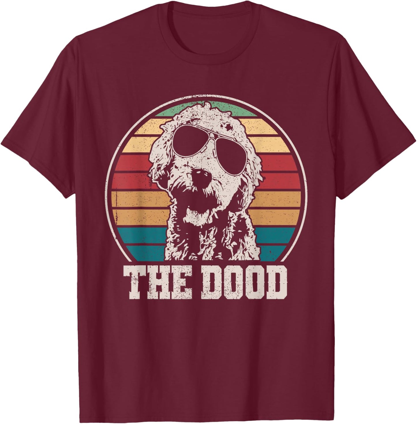 Goldendoodle - The Dood Vintage Retro Dog Women Girls Kids T-Shirt - T-Shirt | Maroon