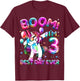 3 Years Old Dabbing Unicorn Gifts 3rd Birthday Girl Party T-Shirt - T-Shirt | Maroon
