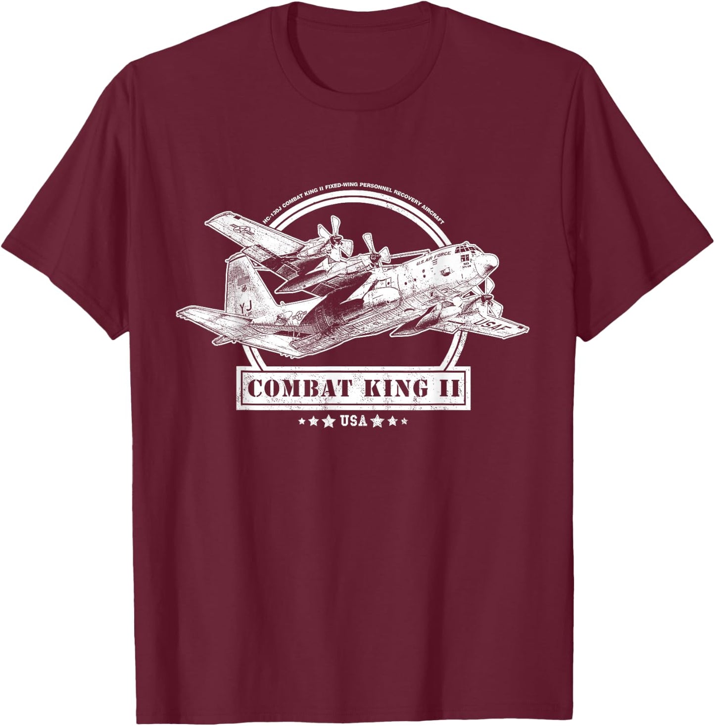 HC-130J Combat King II T-Shirt - T-Shirt | Maroon