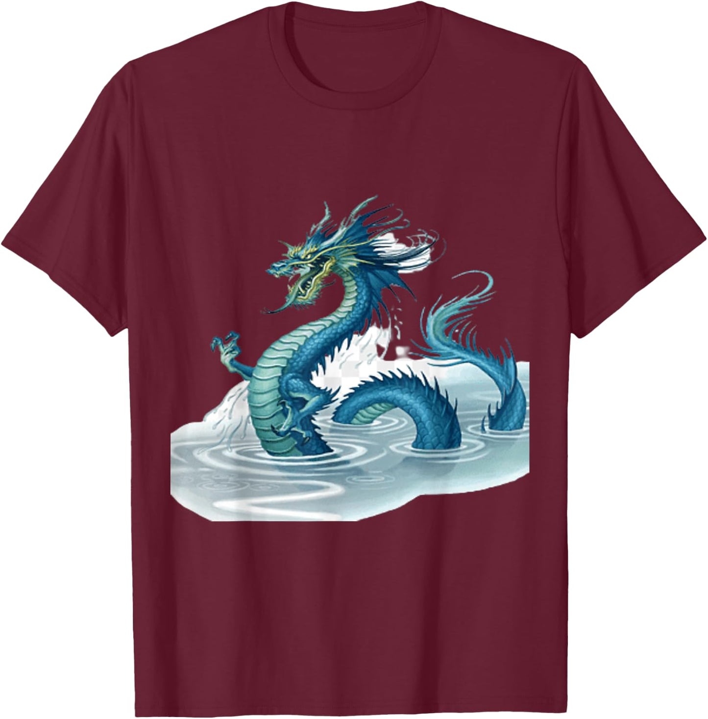Ice Dragon Water Dragon T-Shirt - T-Shirt | Maroon