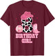 Happy 8th Birthday Girl Outfit Rodeo Western Cowgirl Cowboy T-Shirt - T-Shirt | Maroon