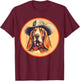 Vintage Basset Hound Cowboy Cute Western Country Music T-Shirt - T-Shirt | Maroon