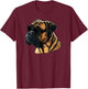 Dad Mom Cool Dog Sunglasses - Bullmastiff Women T-Shirt - T-Shirt | Maroon