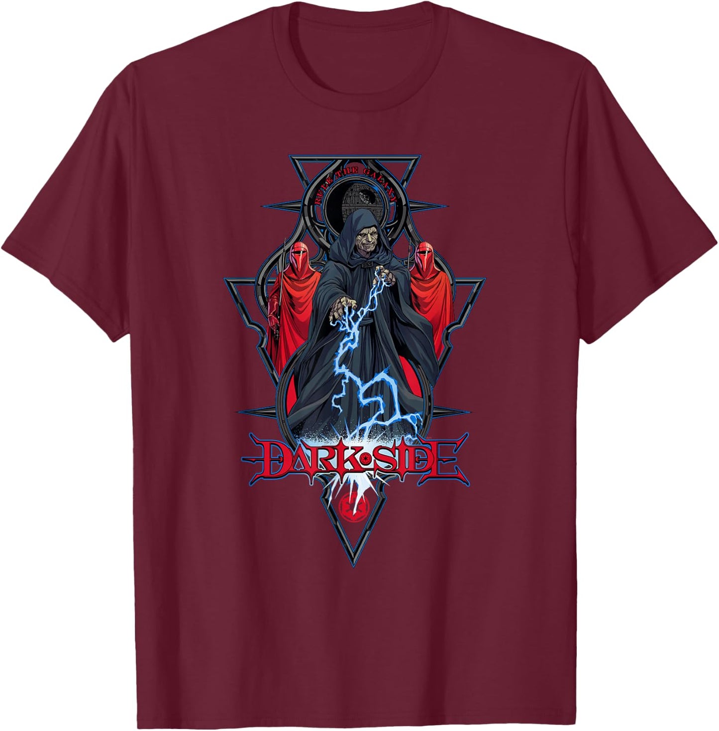 Star Wars Dark Side Emperor Palpatine Guards Rule the Galaxy T-Shirt - T-Shirt | Maroon