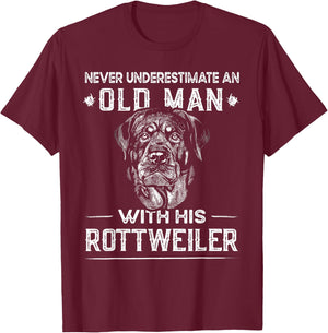 Funny Rotti - Best Dog Dad Ever - Rottweiler Men T-Shirt - T-Shirt | Maroon