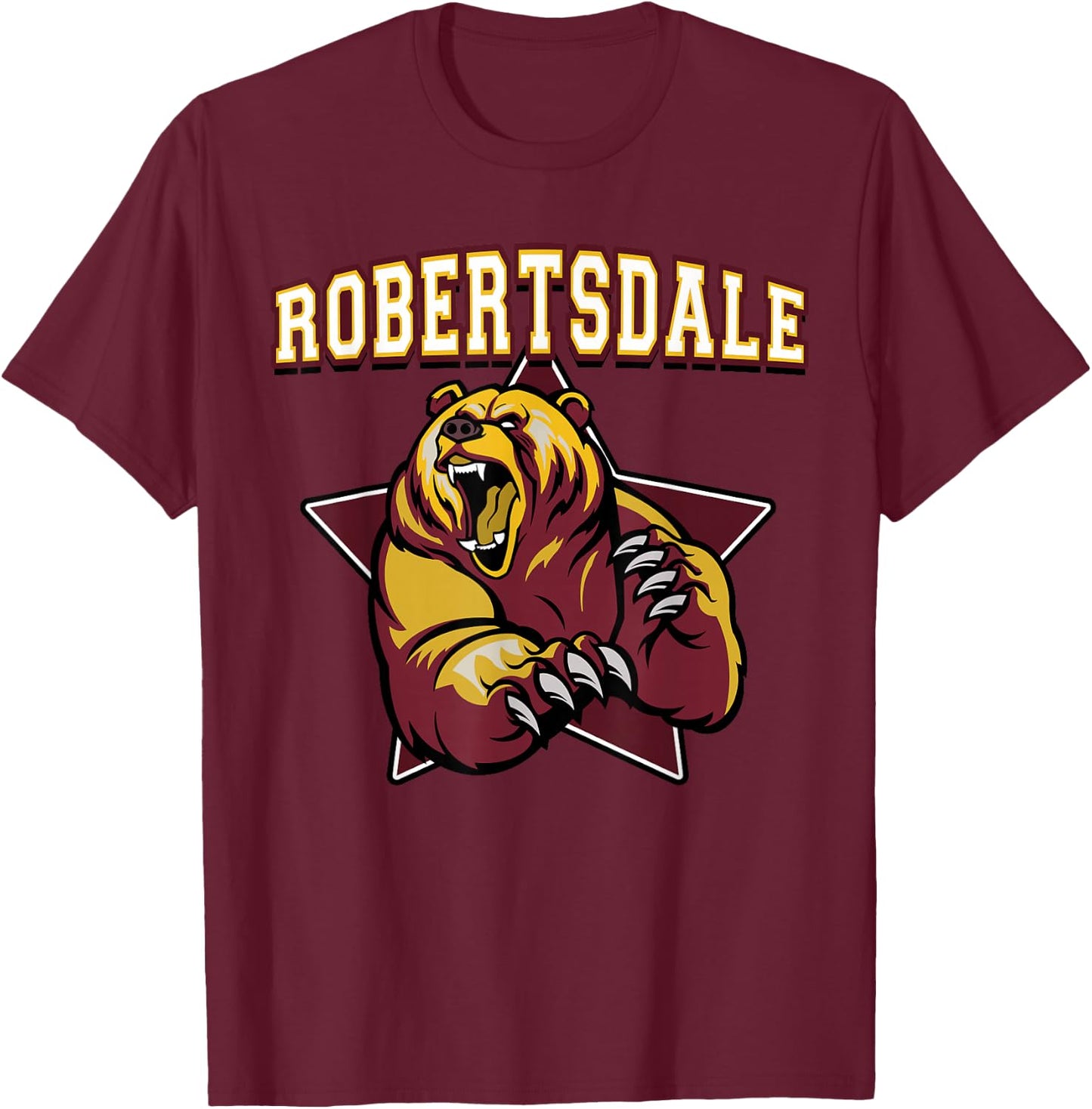 Robertsdale Bears Team Spirit T-Shirt - T-Shirt | Maroon
