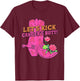 Let's Kick Cancer's Butt Western Cowboy Breast Cancer T-Shirt - T-Shirt | Maroon