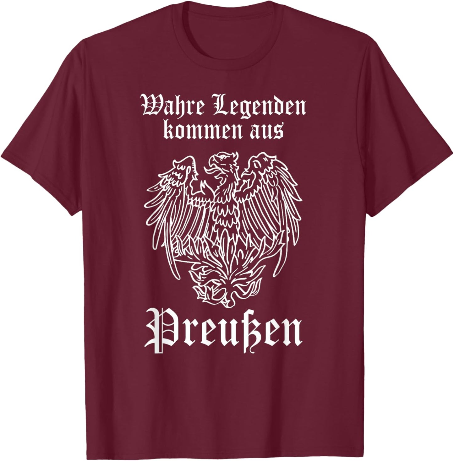 Prussia saying "Pride" eagle T-Shirt - T-Shirt | Maroon