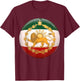 Iran Flag Lion & Sun Shiro Khorshid Iranian Flag Patriotic T-Shirt - T-Shirt | Maroon