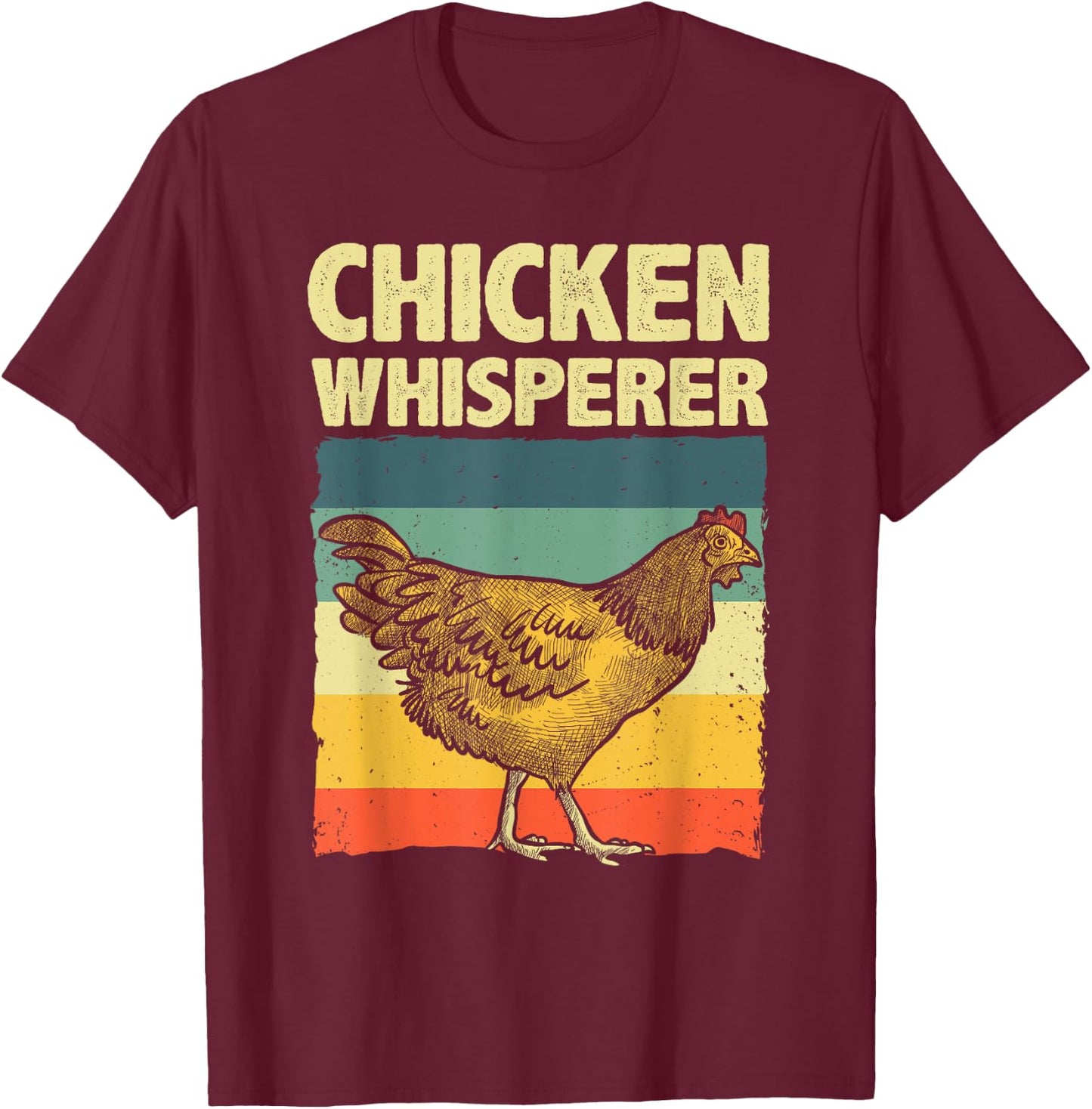 Cute Chicken Whisperer Women Chicken Farmer Lover T-Shirt - T-Shirt | Maroon