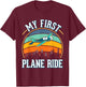 My First Plane Ride T-Shirt - T-Shirt | Maroon