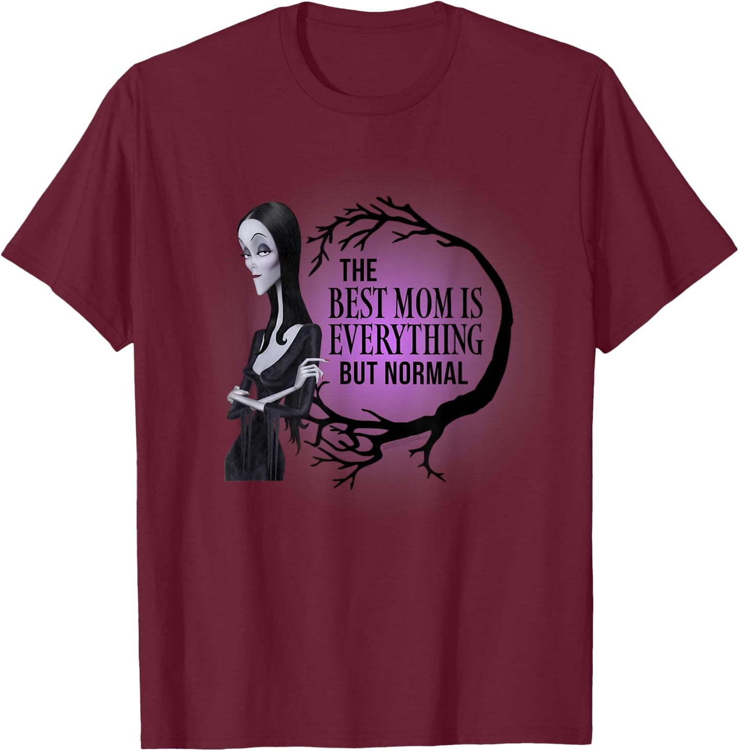 The Addams Family Animated Movies – Mother's Day Morticia T-Shirt - T-Shirt | Maroon