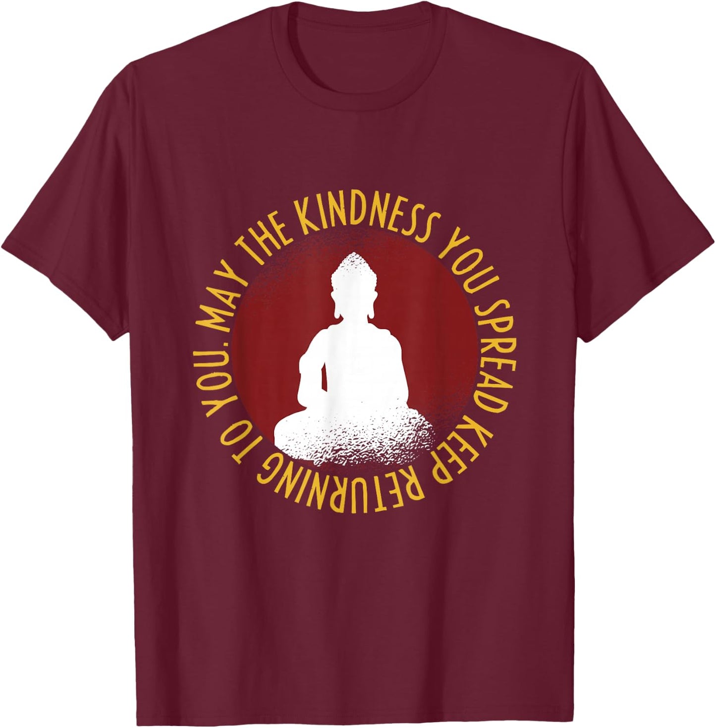 Buddhist Zen Buddhism - Buddha T-Shirt - T-Shirt | Maroon