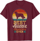 Best Aussie Grandpa Ever, Father's Day, Australian Shepherd T-Shirt - T-Shirt | Maroon