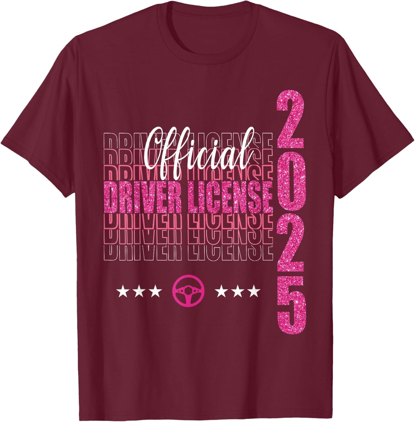 Driving test passed | New Driver | Driver's license passed T-Shirt - T-Shirt | Maroon