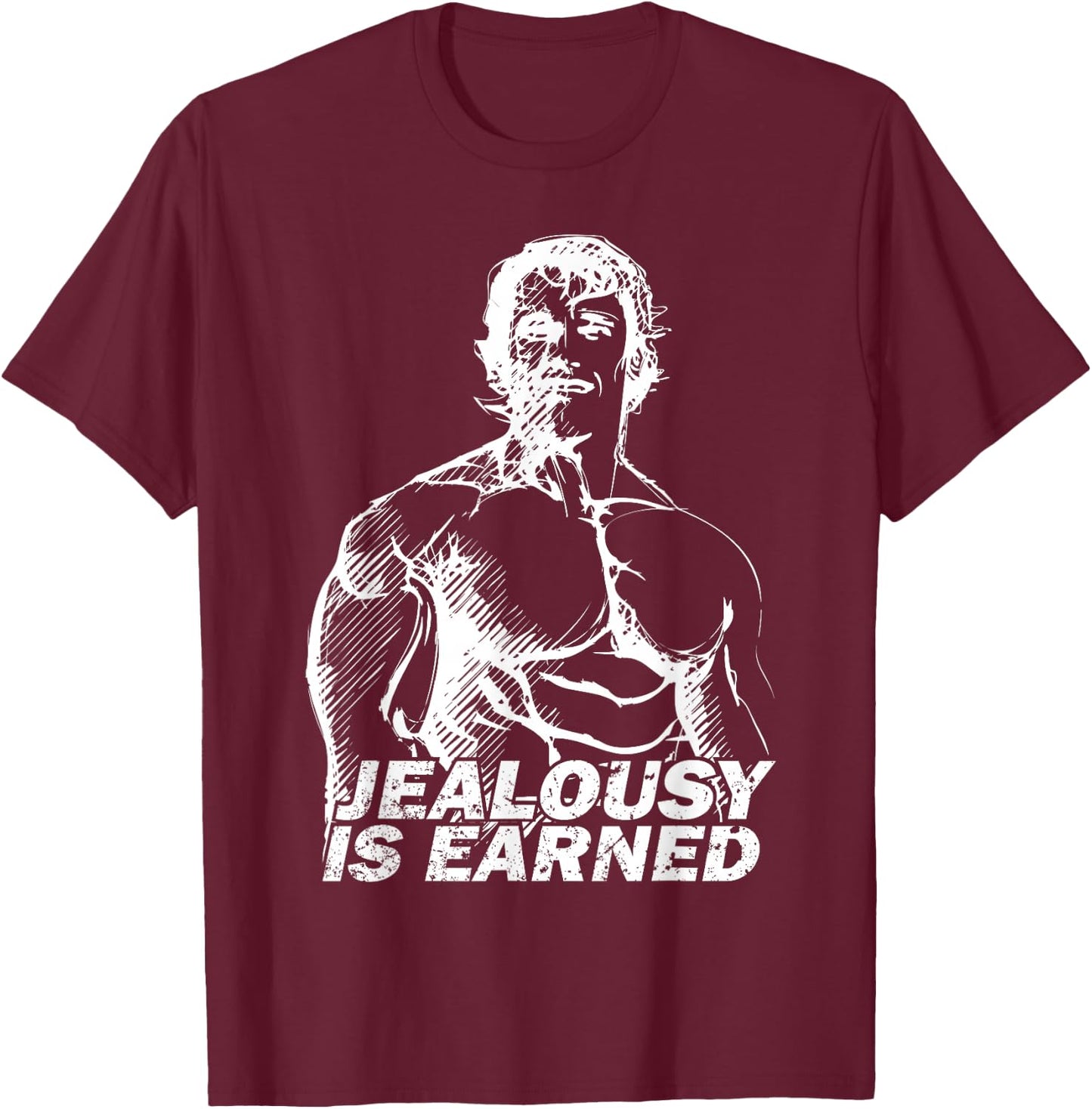 Bodybuilding Gym Inspiration Arnold Old School Golden Era T-Shirt - T-Shirt | Maroon