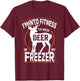 I'm Into Fitness Deer Freezer funny dad hunter deer hunting T-Shirt - T-Shirt | Maroon