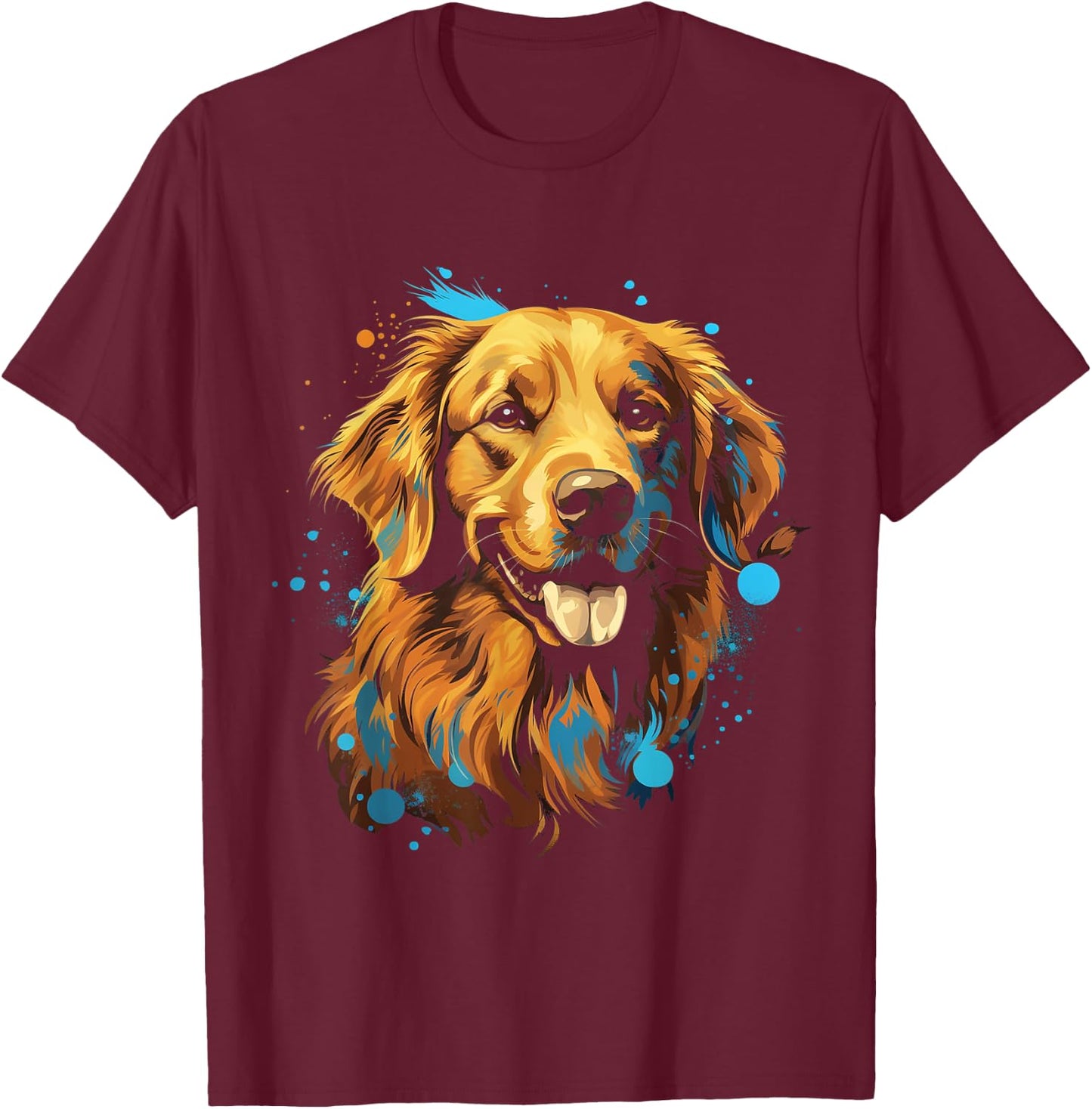 Golden retriever puppy dog Women Kids T-Shirt - T-Shirt | Maroon