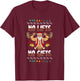Ugly Christmas Gym Santa Powerlifting T-Shirt - T-Shirt | Maroon