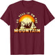 Go Tell It On the Mountain Retro Sunset Christmas Carol T-Shirt - T-Shirt | Maroon