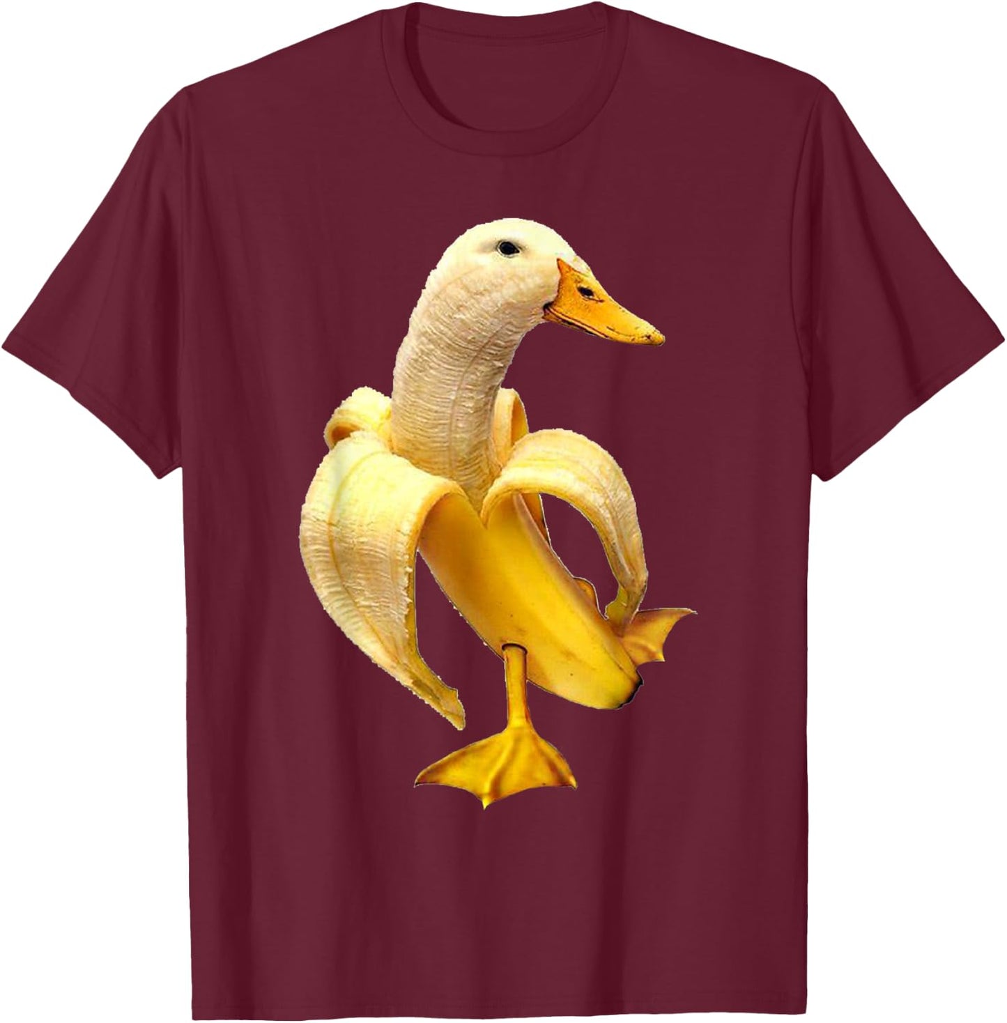 Banana Duck T-Shirt - T-Shirt | Maroon